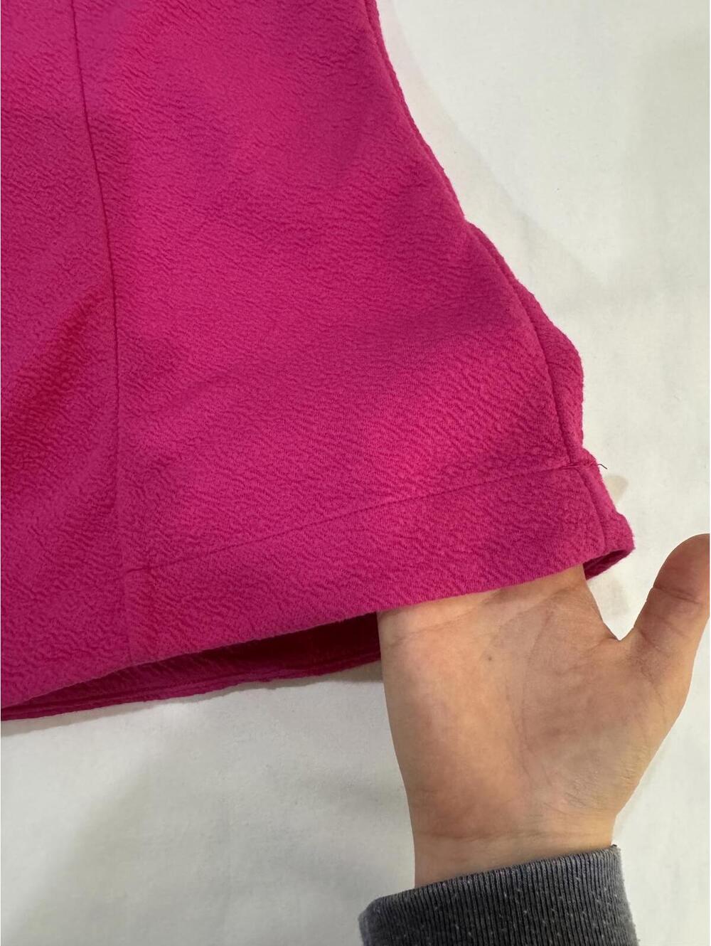 Anthropologie Maeve Pink Cut Out Textured Mini Dress Small Open Back Knit - Picture 5 of 8
